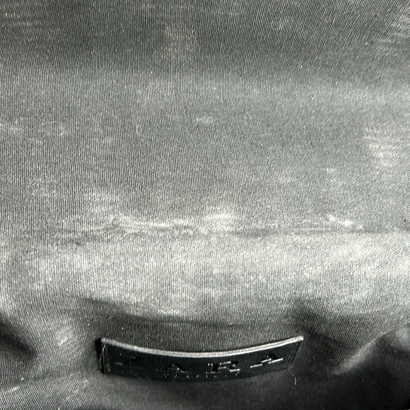 Zara black rattan basket bag with snap closure and chain strap - Picture 6 of 7